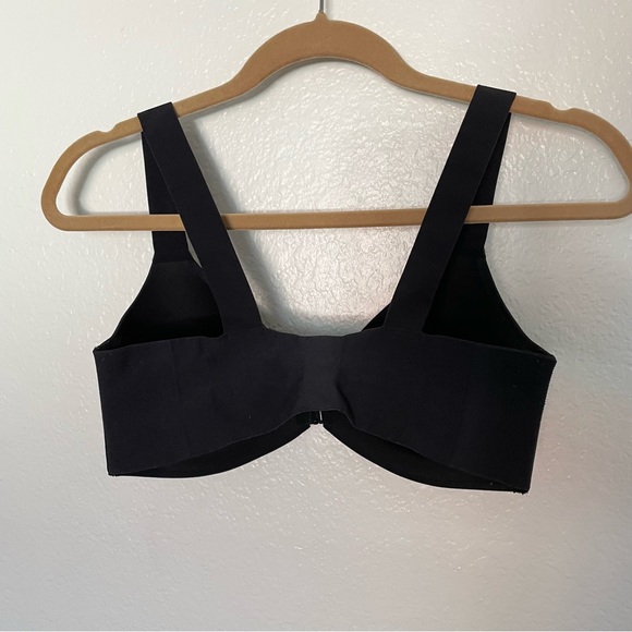 SPANX Bra-llelujah Lightly Lined Wireless Bra Black Front Clasp Wide Straps 32D - Picture 5 of 16